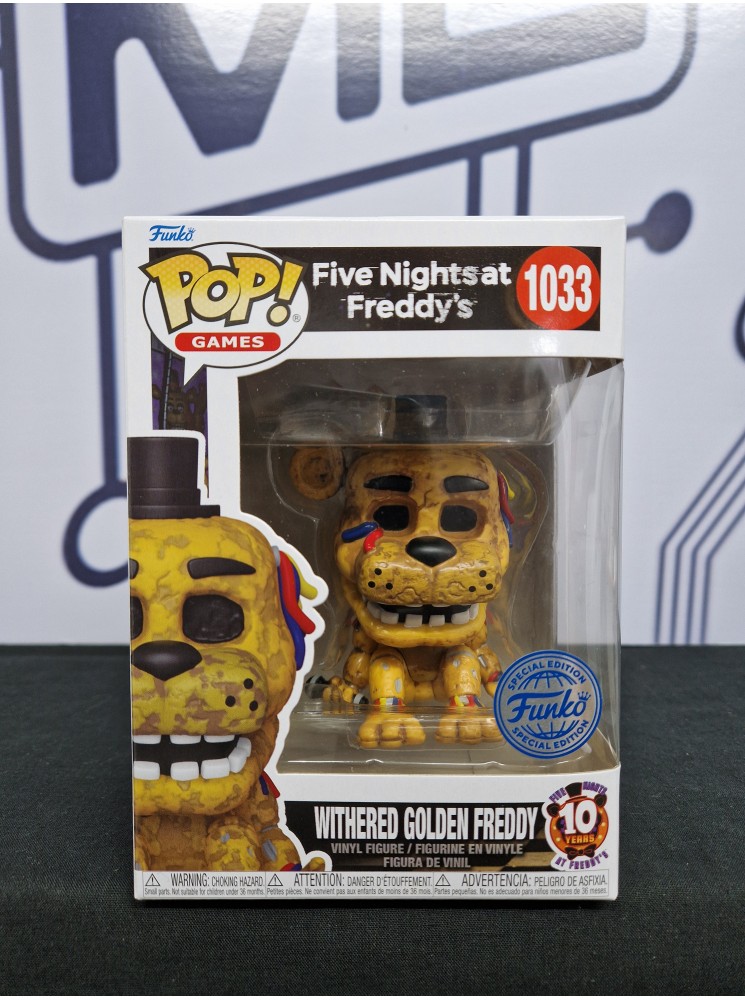 Withered golden Freddy 1033 fnaf 10 years